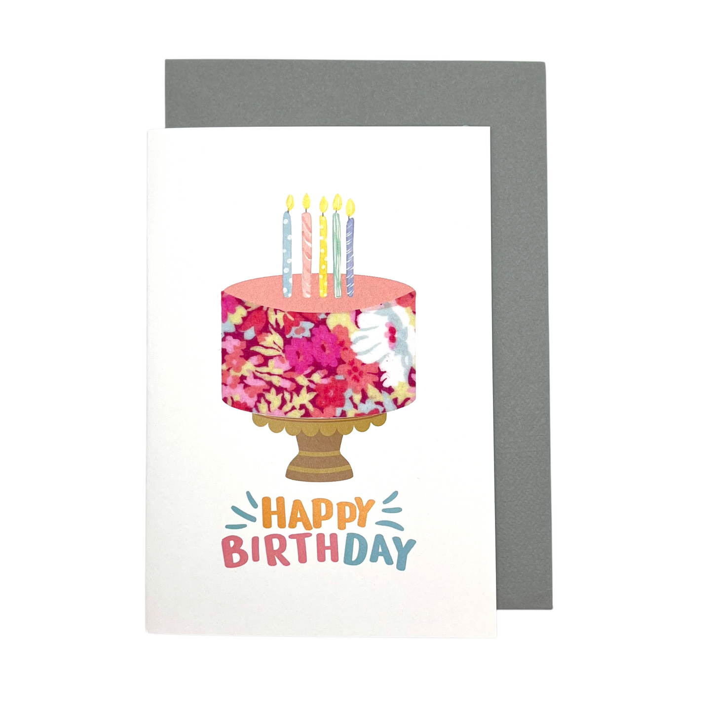 Greeting Card - Happy Birthday Cake