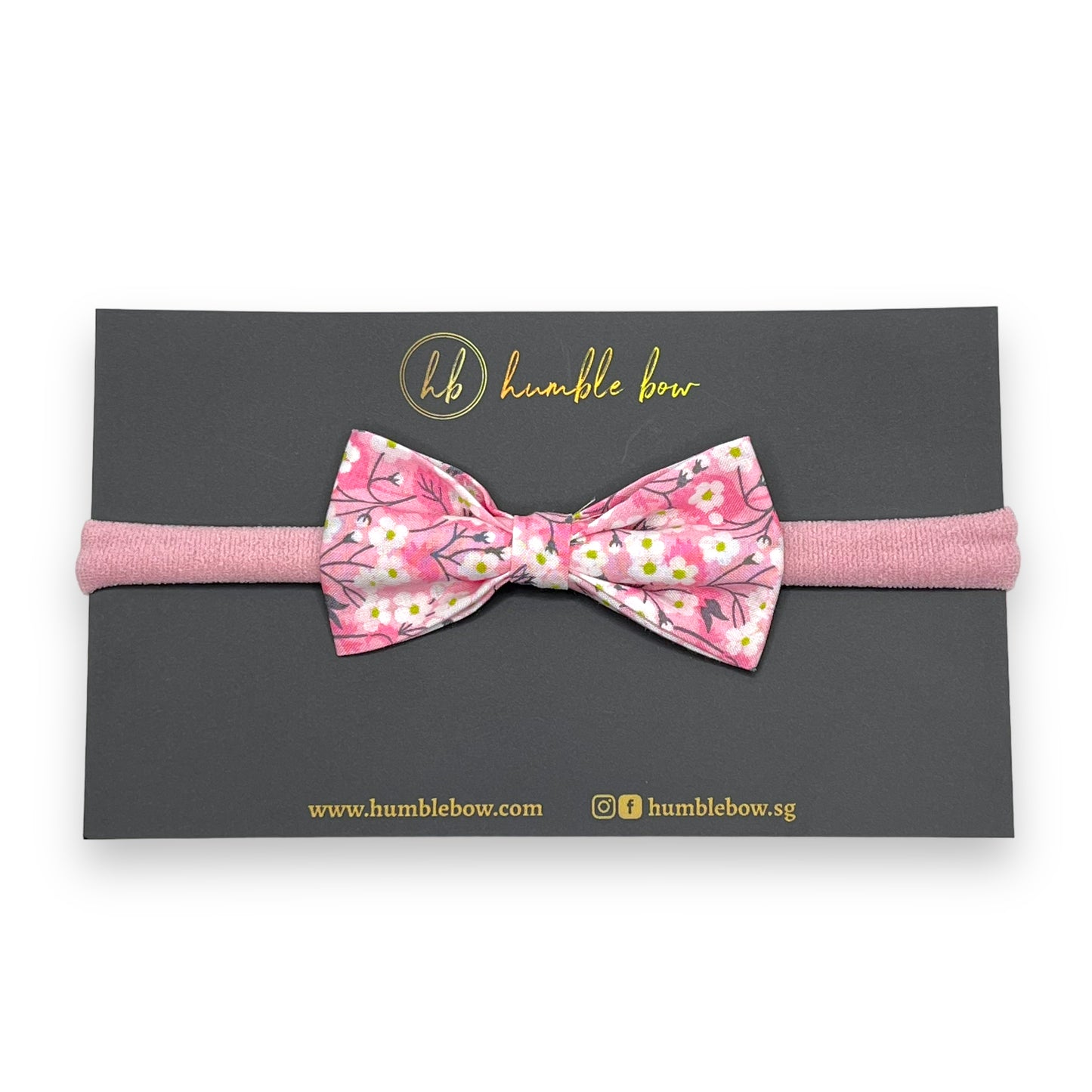 Baby Bow Headband - Liberty Mitsi Pink