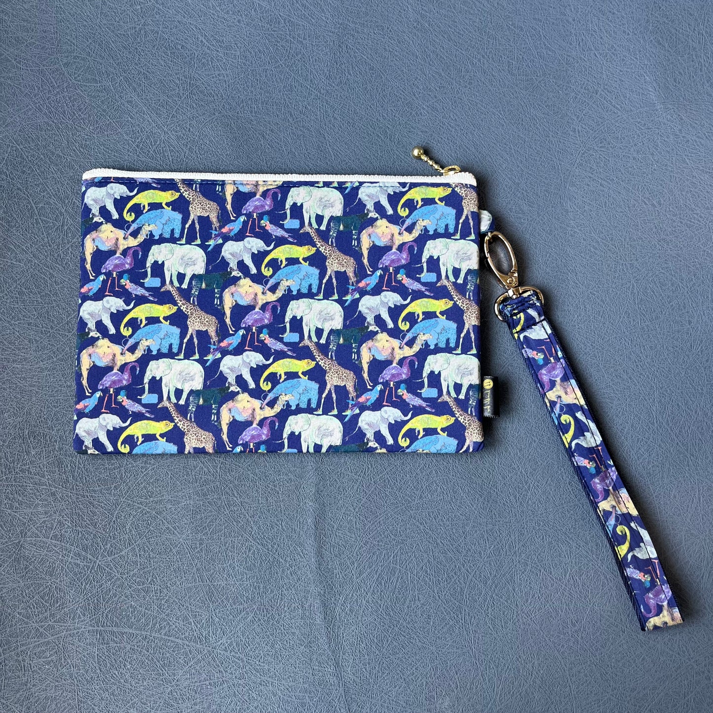 Wristlet Zip Pouch - Liberty Queue of the Zoo
