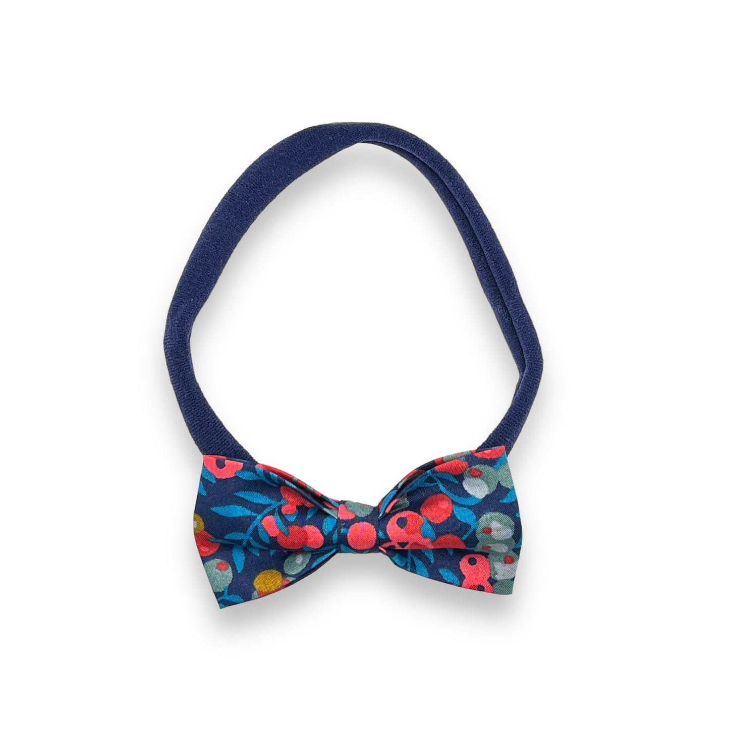 Baby Bow Headband - Liberty Wiltshire Navy