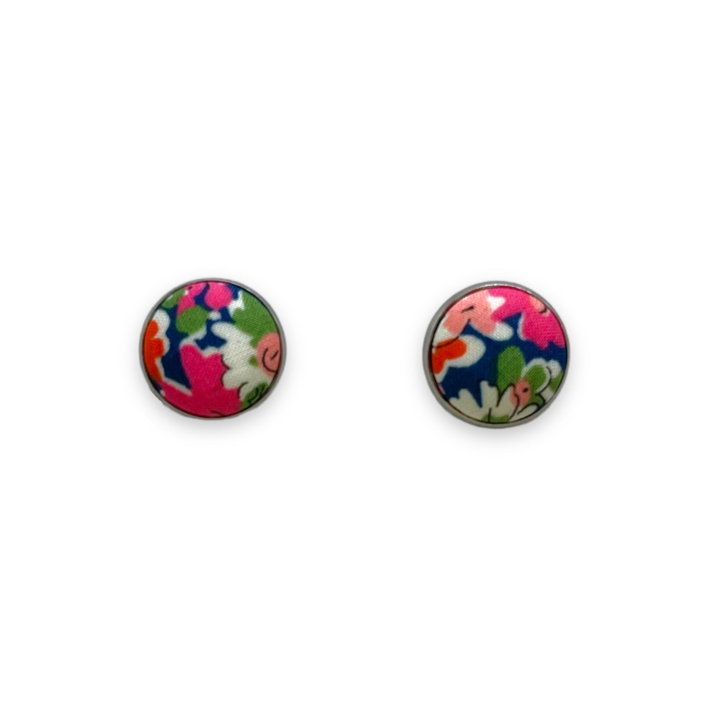 Button Earrings - Liberty Libby