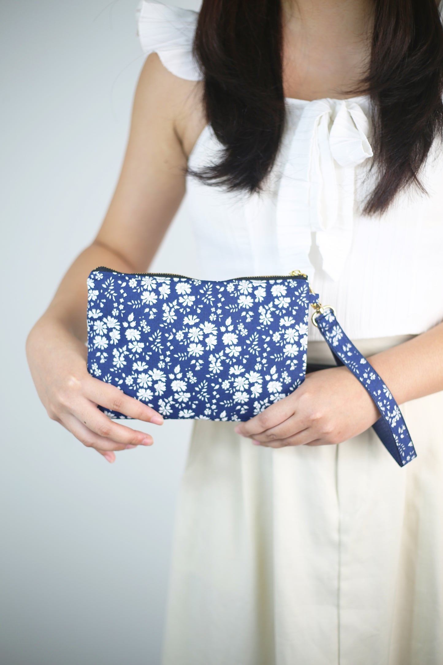 Wristlet Zip Pouch - Liberty Capel Royal