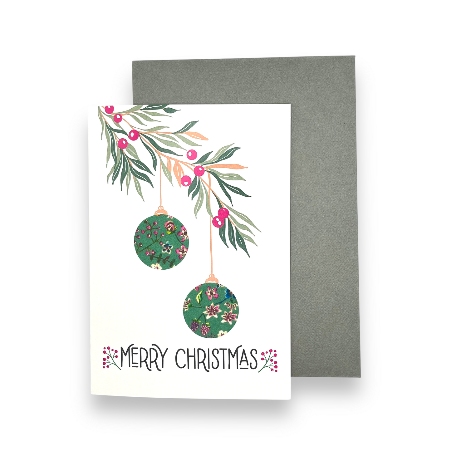 Greeting Card - Christmas Baubles