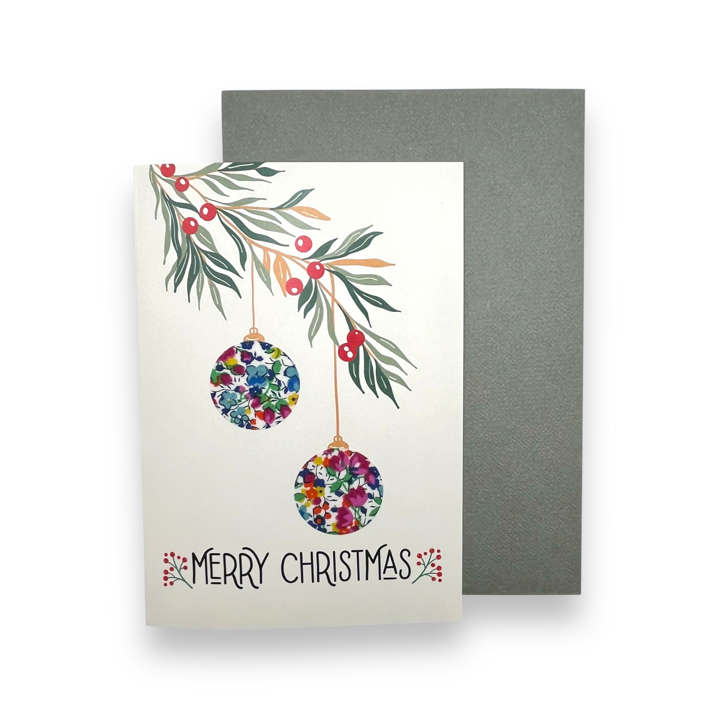 Greeting Card - Christmas Baubles