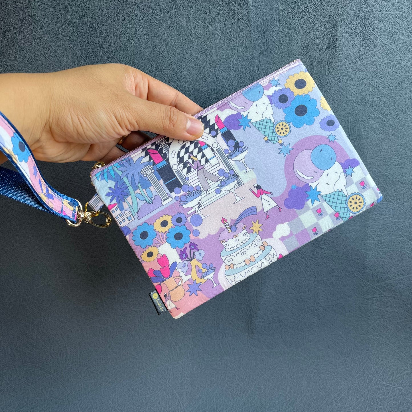 Wristlet Zip Pouch - Liberty Pop Delight