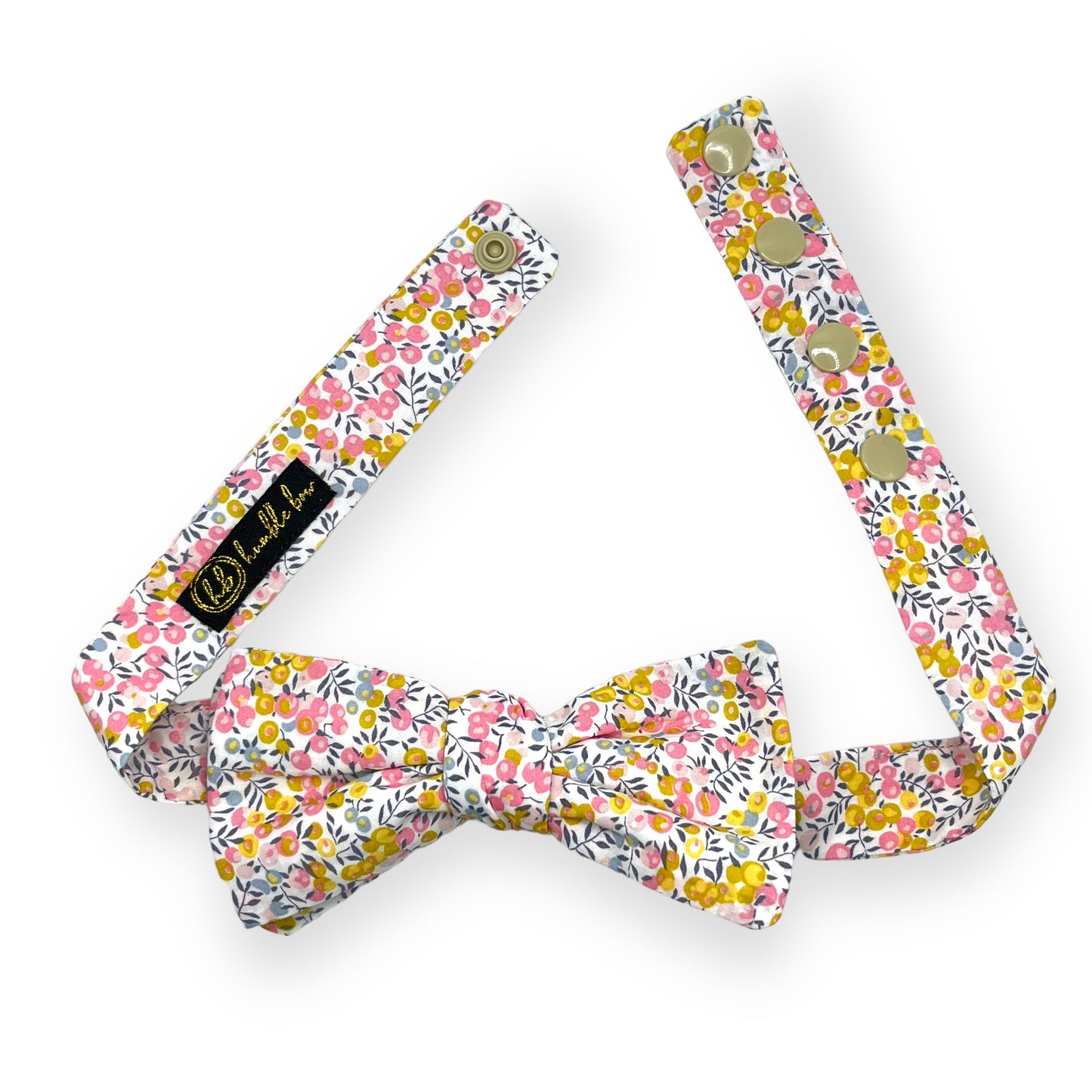 Bow Tie & Cufflinks Matching Set - Liberty Wiltshire Bud Pink