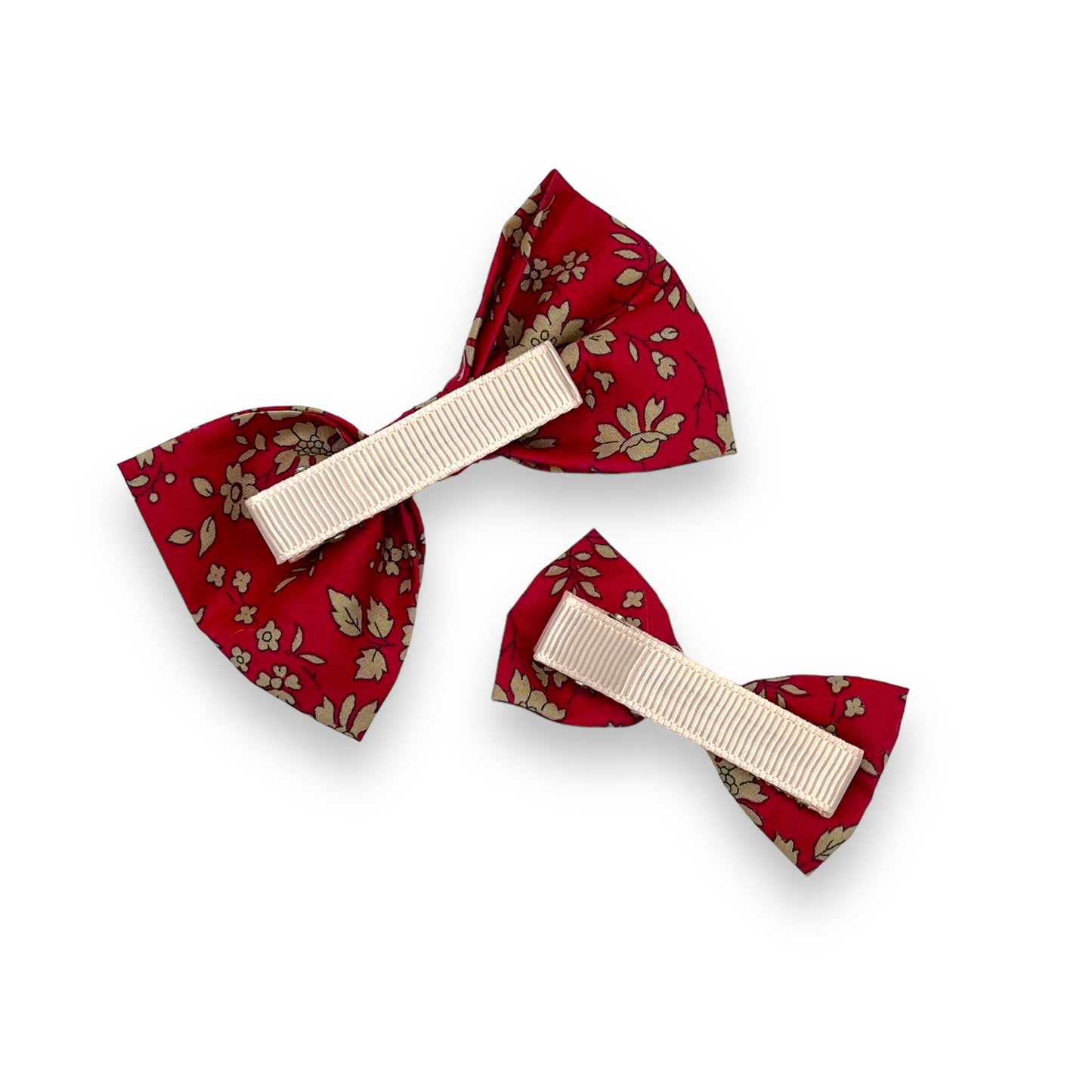 Bow Hair Clip - Liberty Capel Red