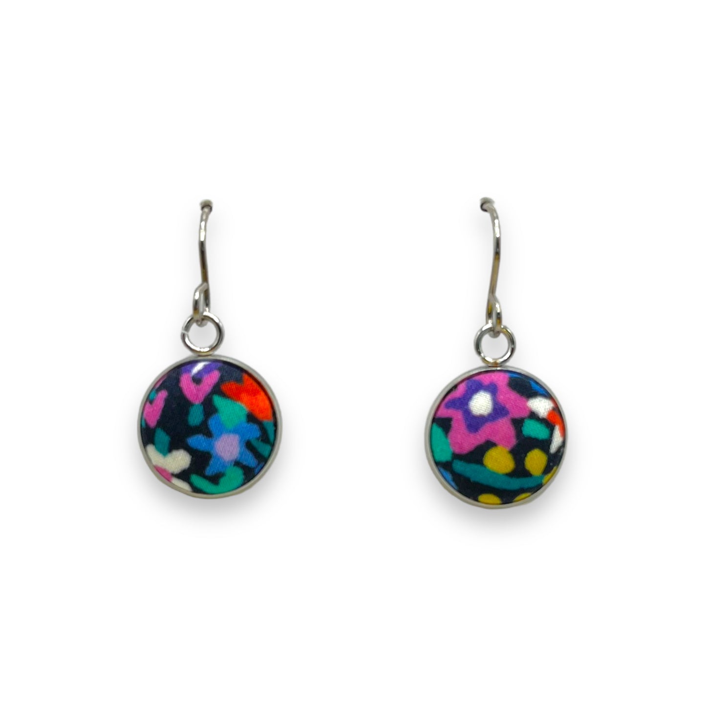 Button Earrings - Liberty Dazzle