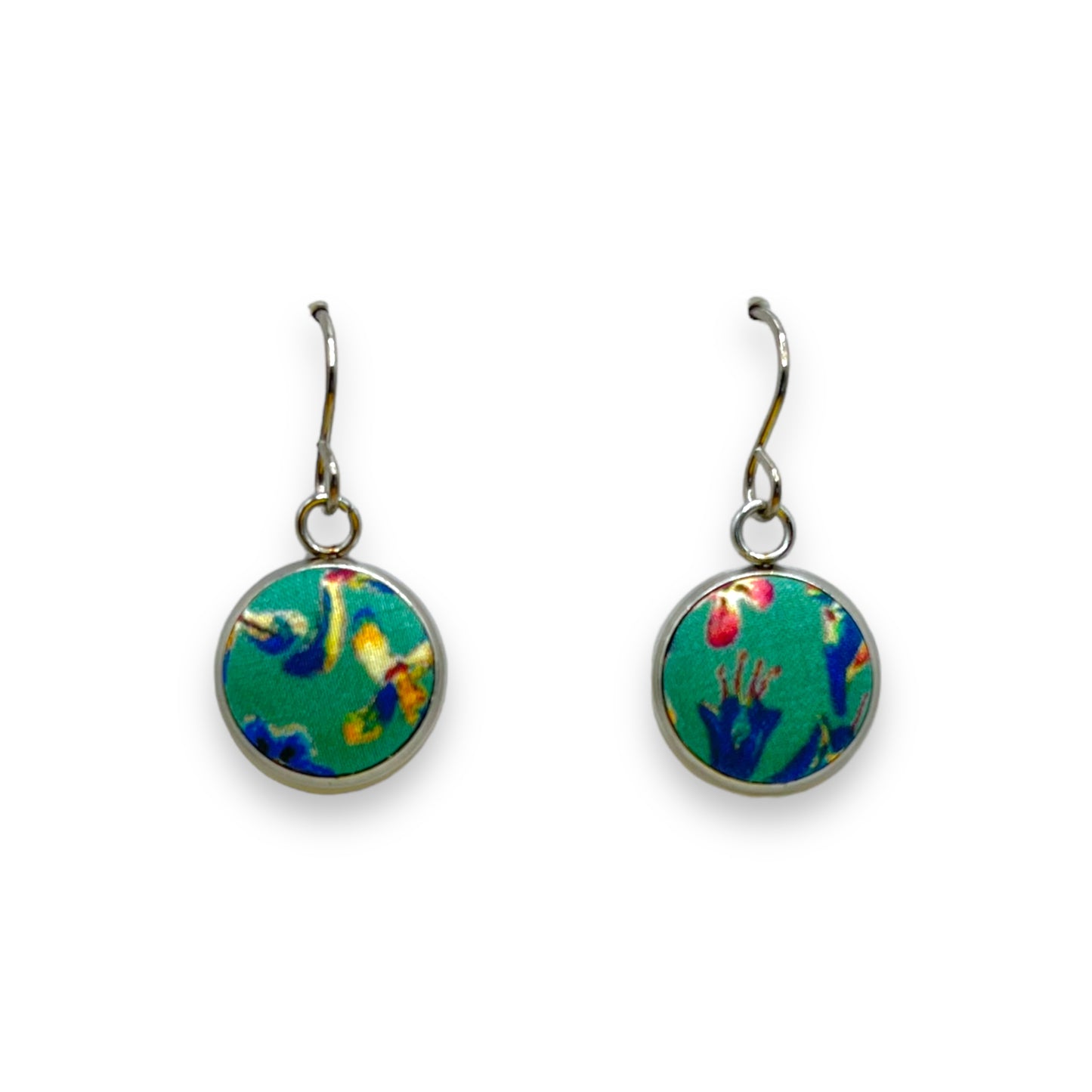 Button Earrings - Liberty Donna