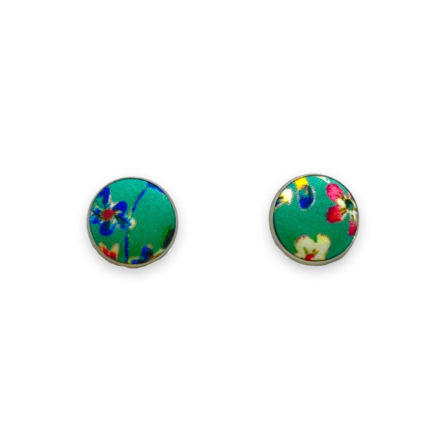 Button Earrings - Liberty Donna