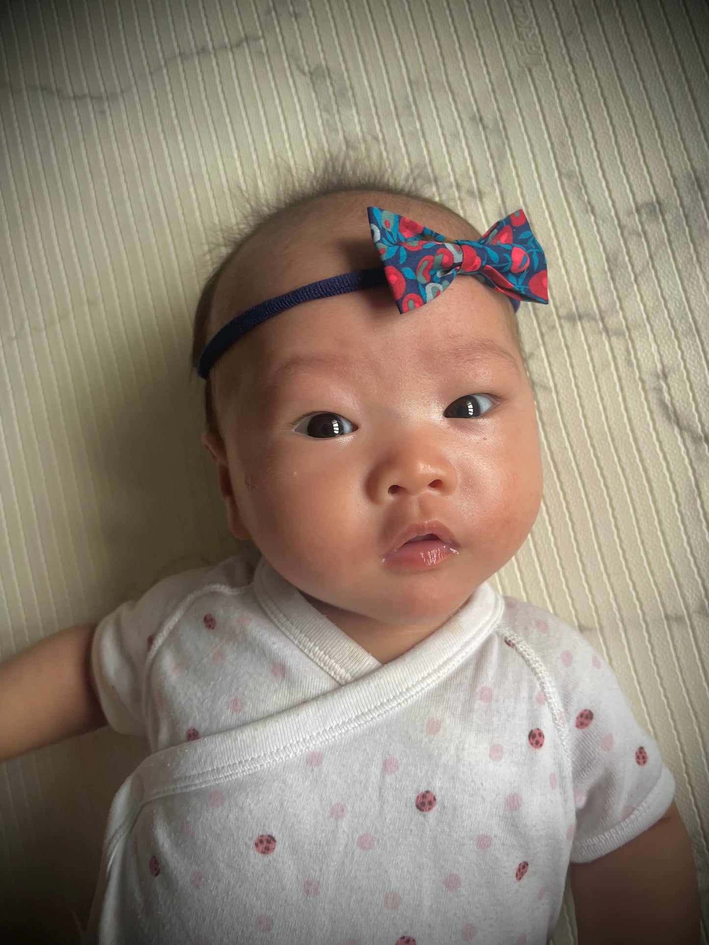 Baby Bow Headband - Liberty Wiltshire Navy