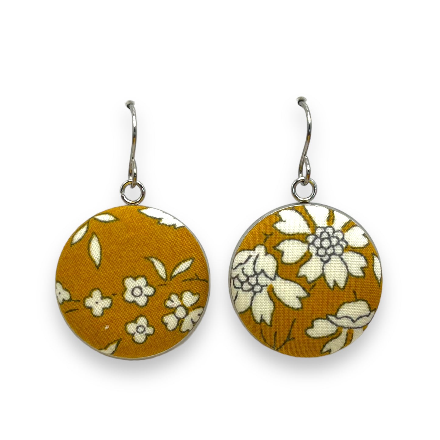 Button Earrings - Liberty Capel Gold