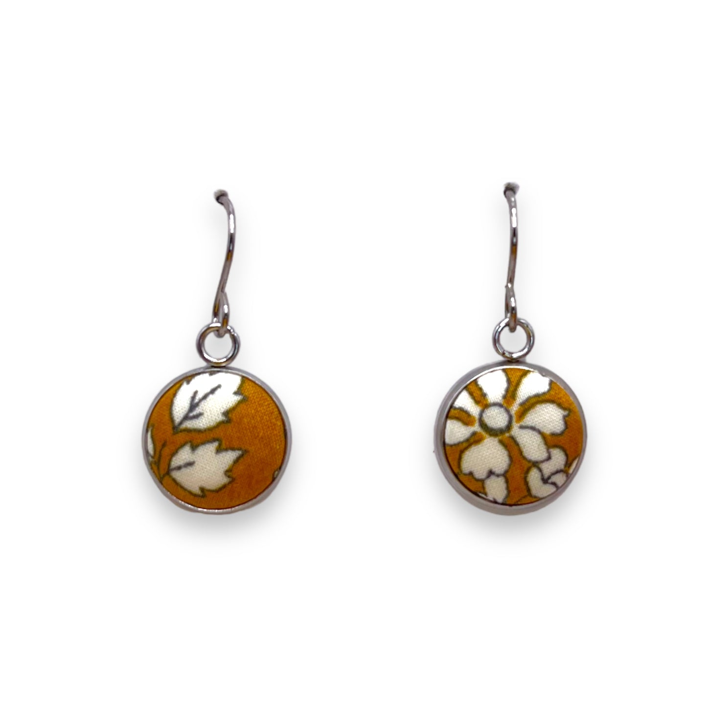 Button Earrings - Liberty Capel Gold