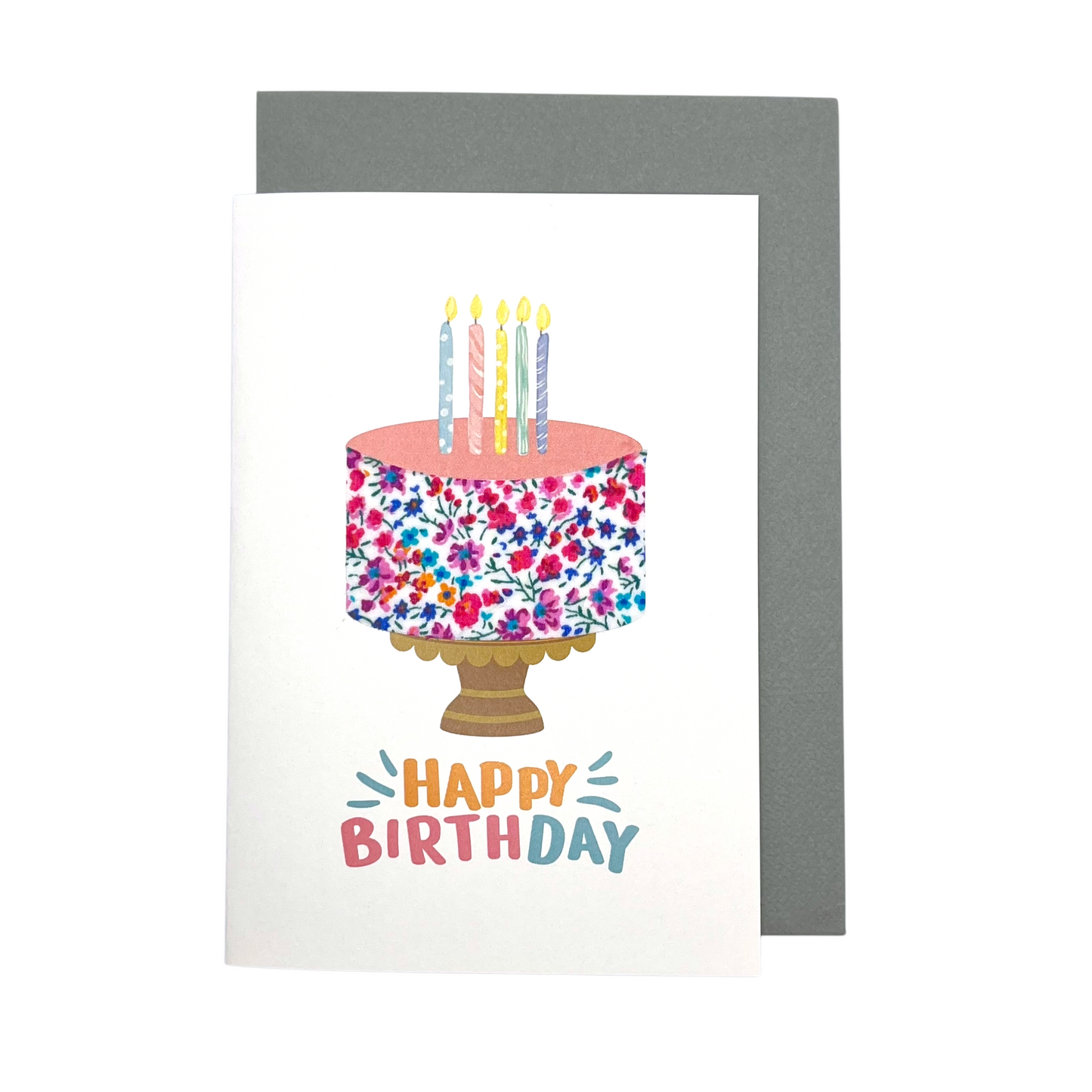 Greeting Card - Happy Birthday Cake