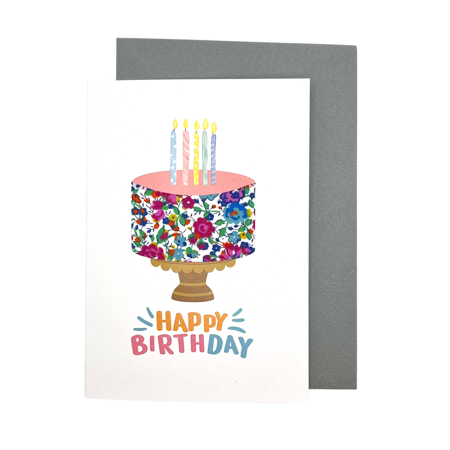 Greeting Card - Happy Birthday Cake