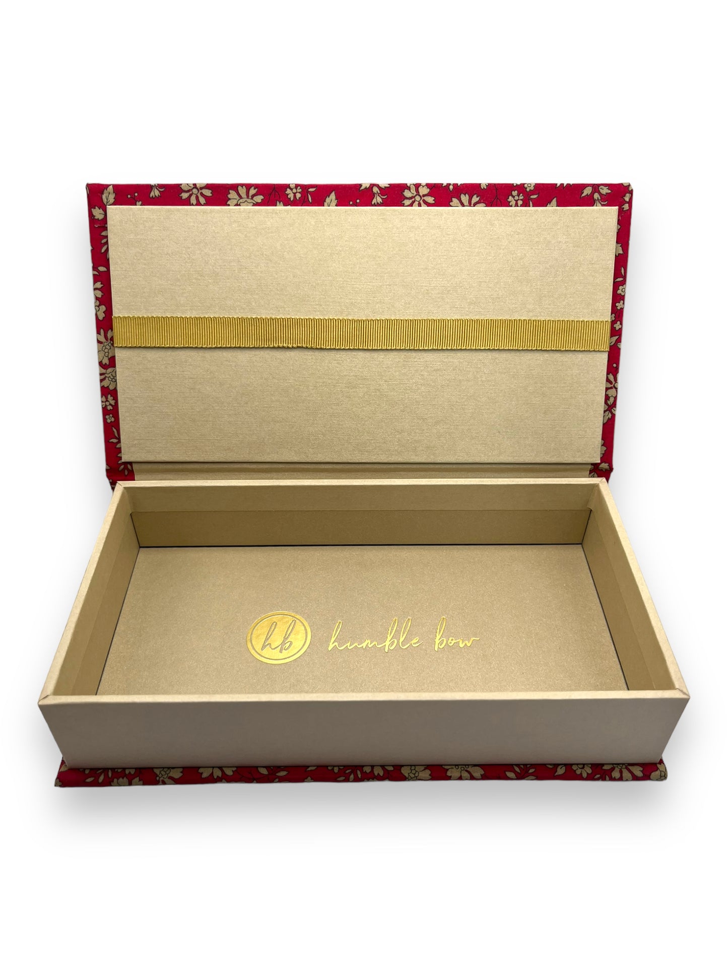 Fabric Wrapped Box - Liberty Capel Red