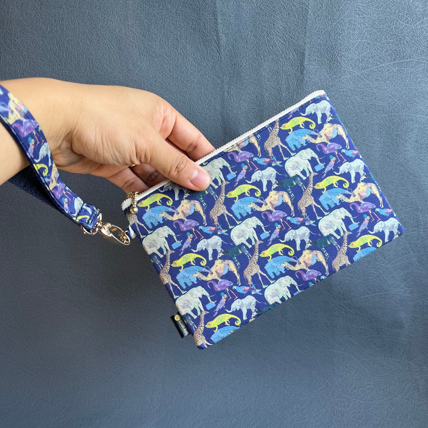 Wristlet Zip Pouch - Liberty Queue of the Zoo
