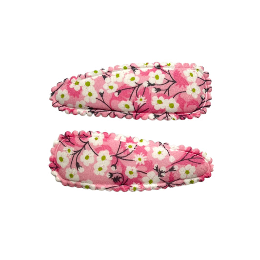 Snap Hair Clips - Liberty Mitsi Valeria Pink