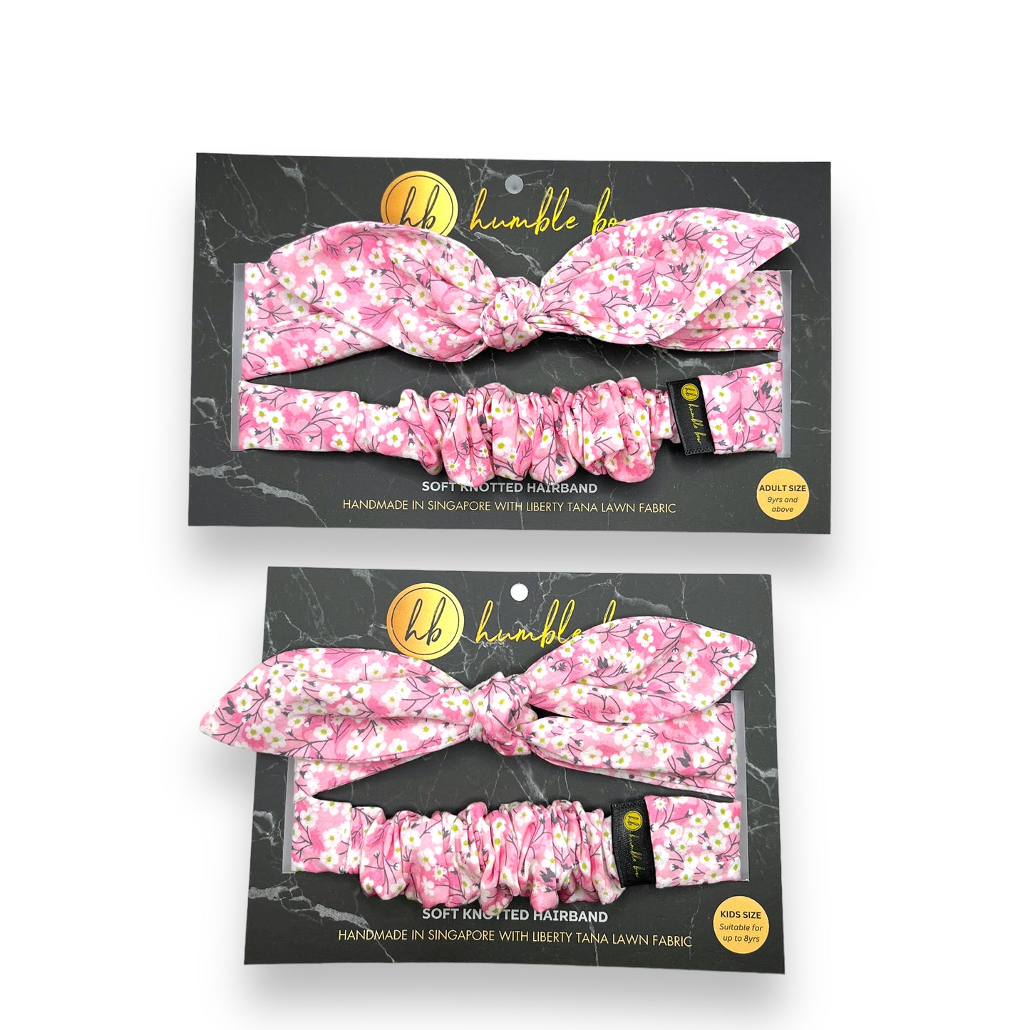 Soft Knotted Hairband - Liberty Mitsi Pink