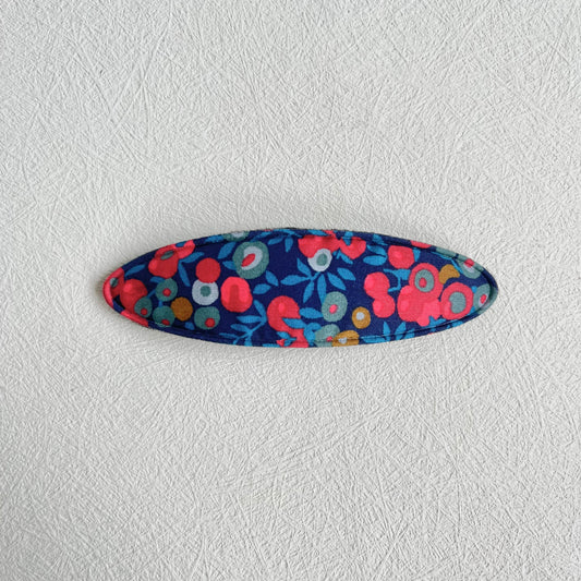 Large Snap Hair Clip - Liberty Wiltshire Navy