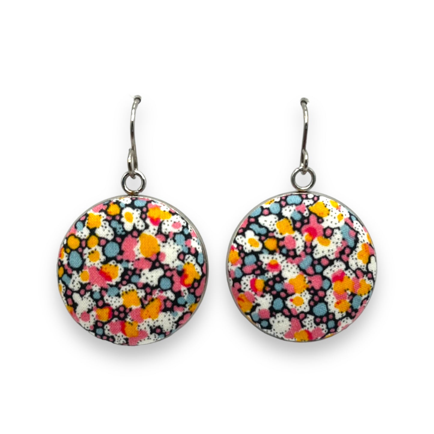 Button Earrings - Liberty Pepper