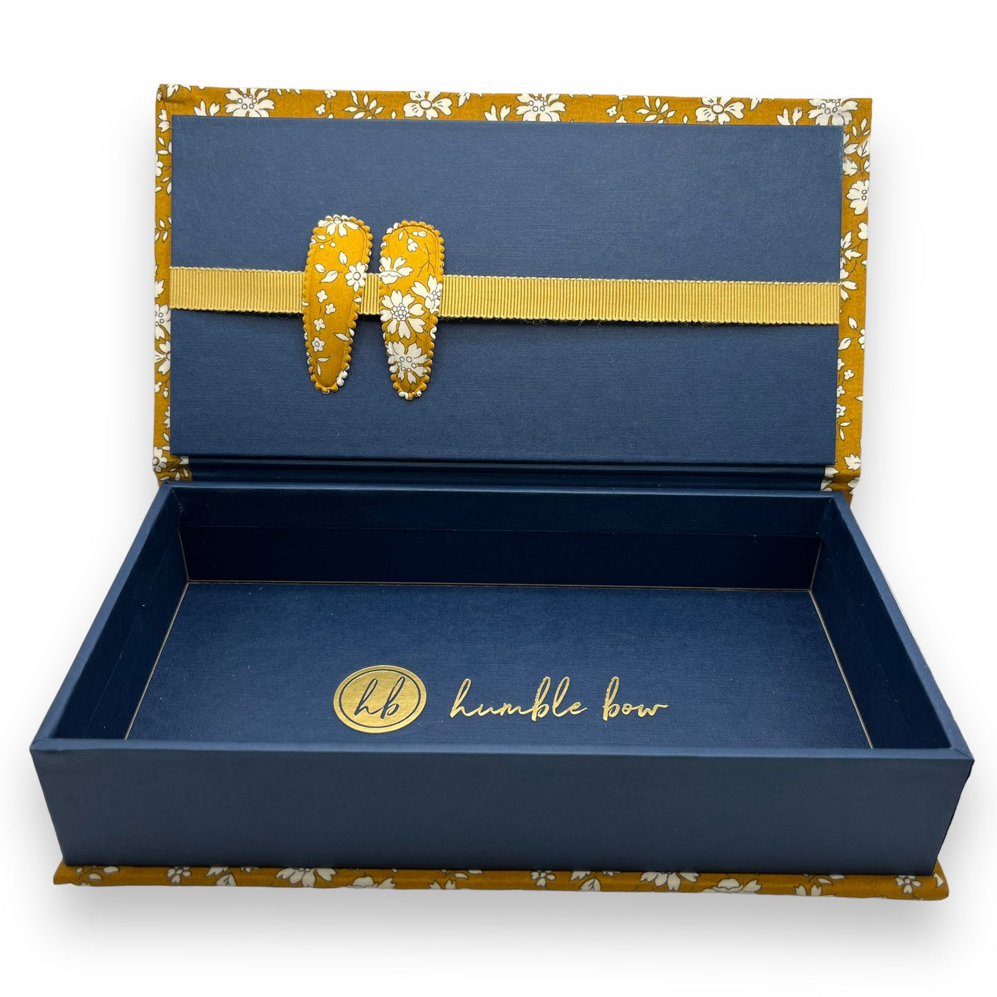 Fabric Wrapped Box - Liberty Capel Gold