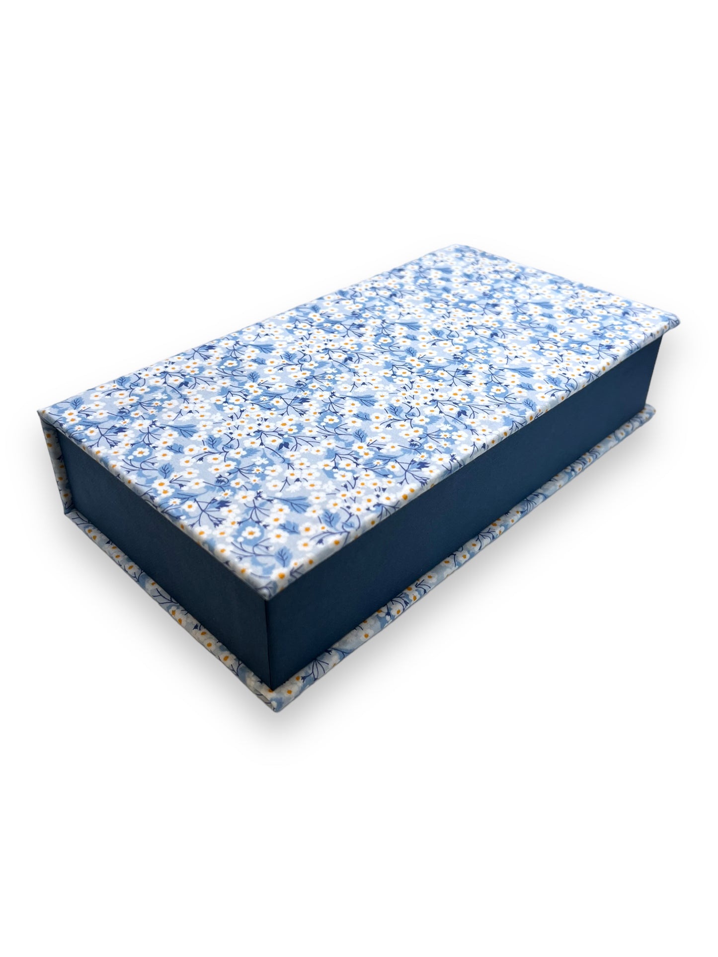 Fabric Wrapped Box - Liberty Mitsi Blue