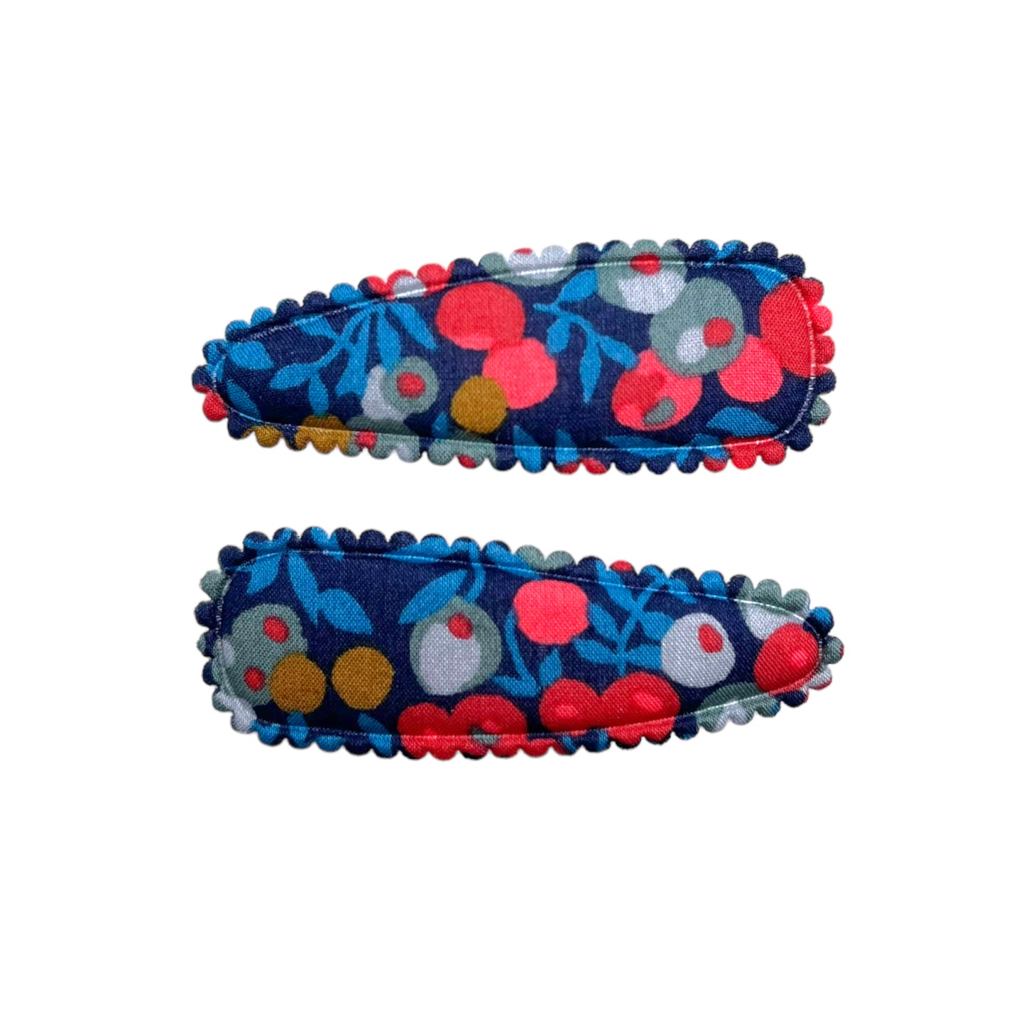 Snap Hair Clips - Liberty Wiltshire Navy