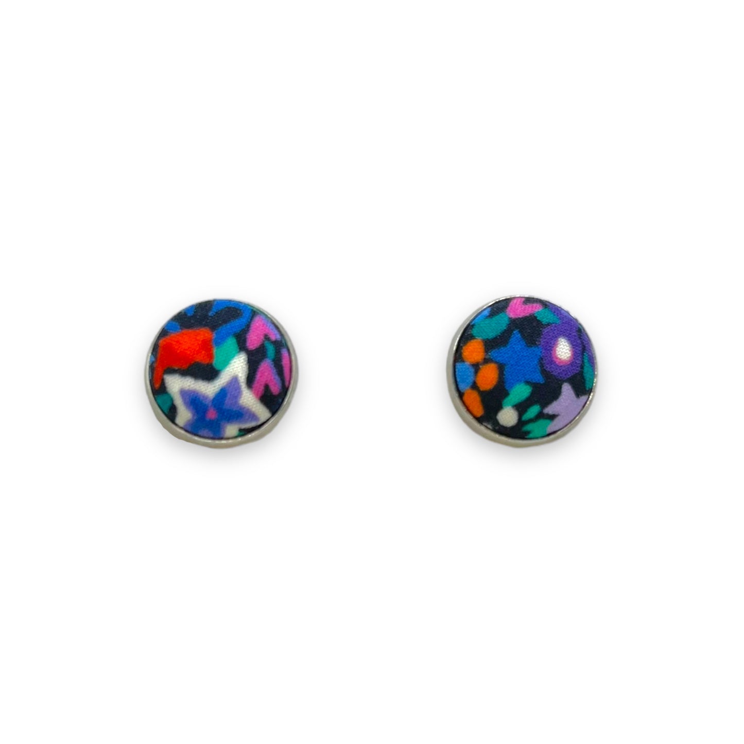 Button Earrings - Liberty Dazzle