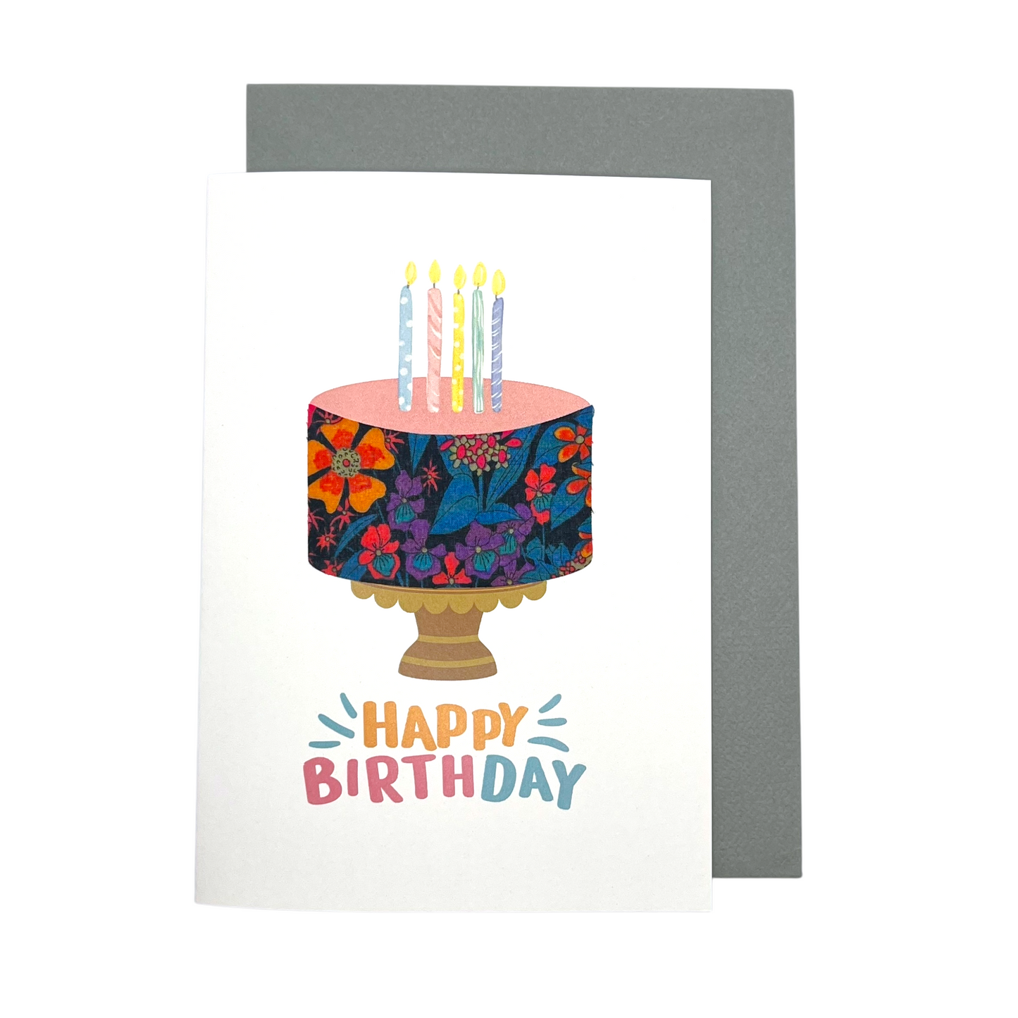 Greeting Card - Happy Birthday Cake