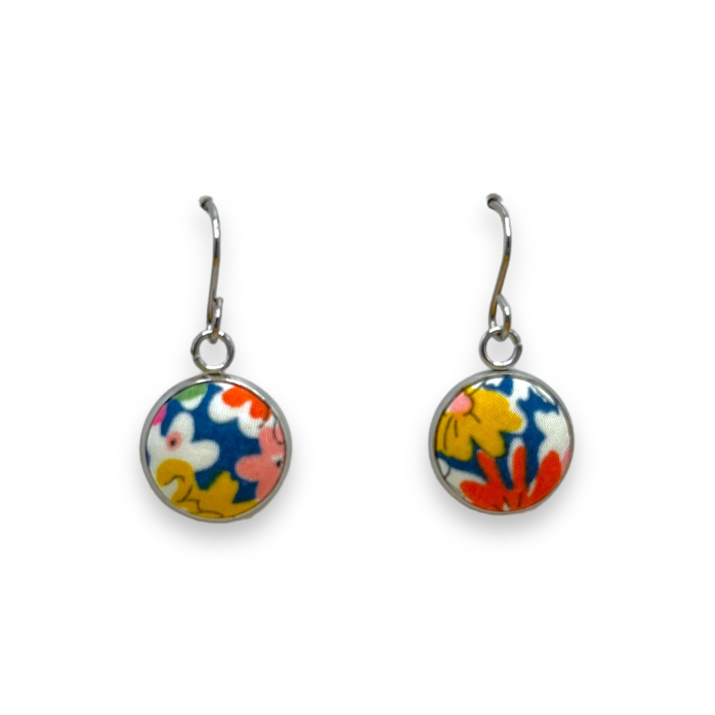 Button Earrings - Liberty Libby