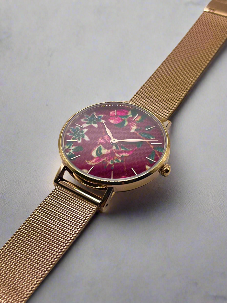 Fabric Watch - Liberty Donna Maroon