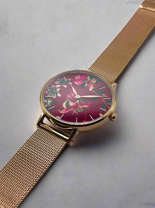Fabric Watch - Liberty Donna Maroon