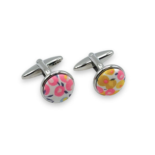 Cufflinks - Liberty Wiltshire Bud Pink