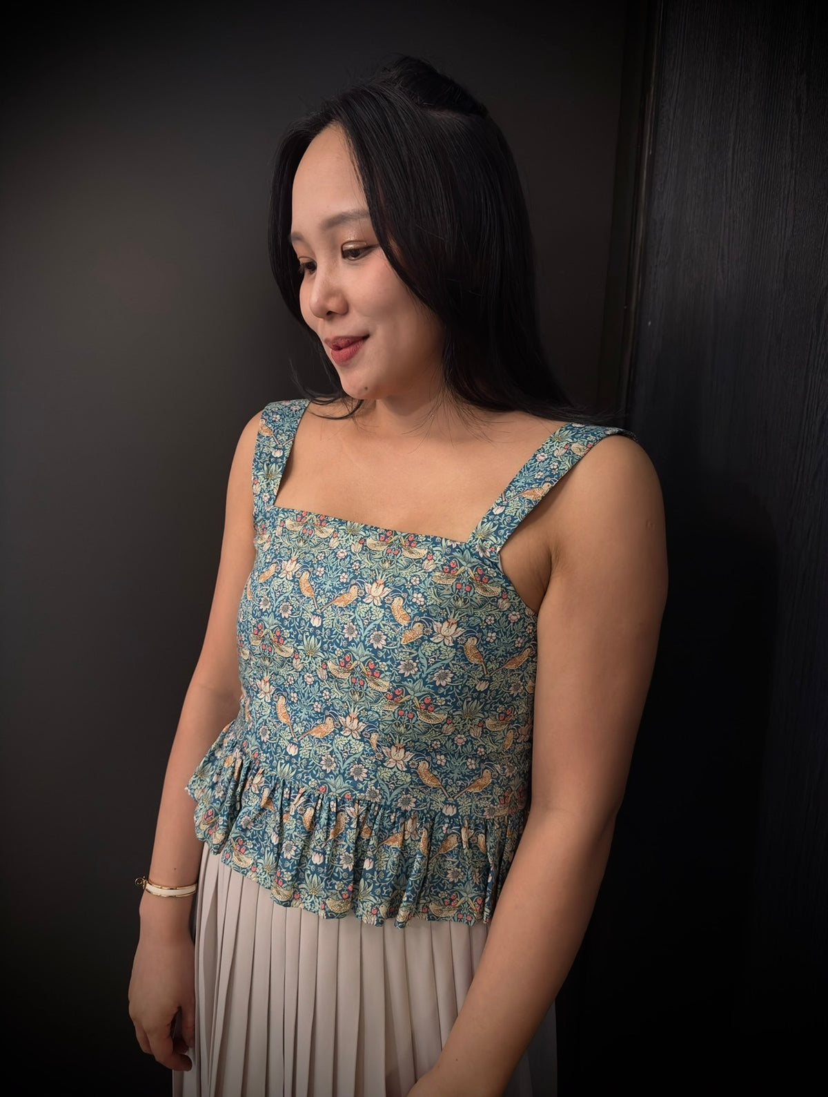 Peplum Top - Liberty Strawberry Thief