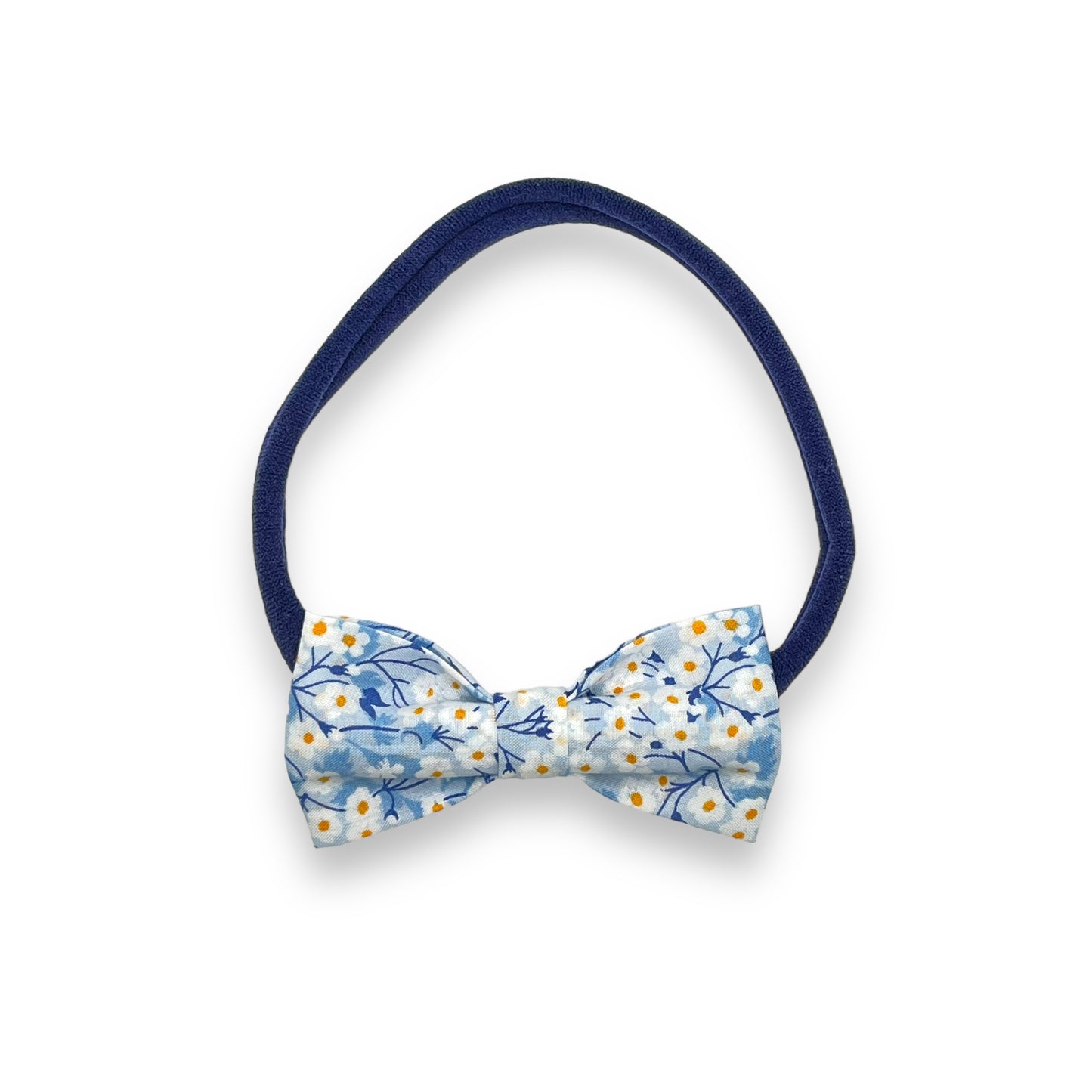 Baby Bow Headband - Liberty Mitsi Blue