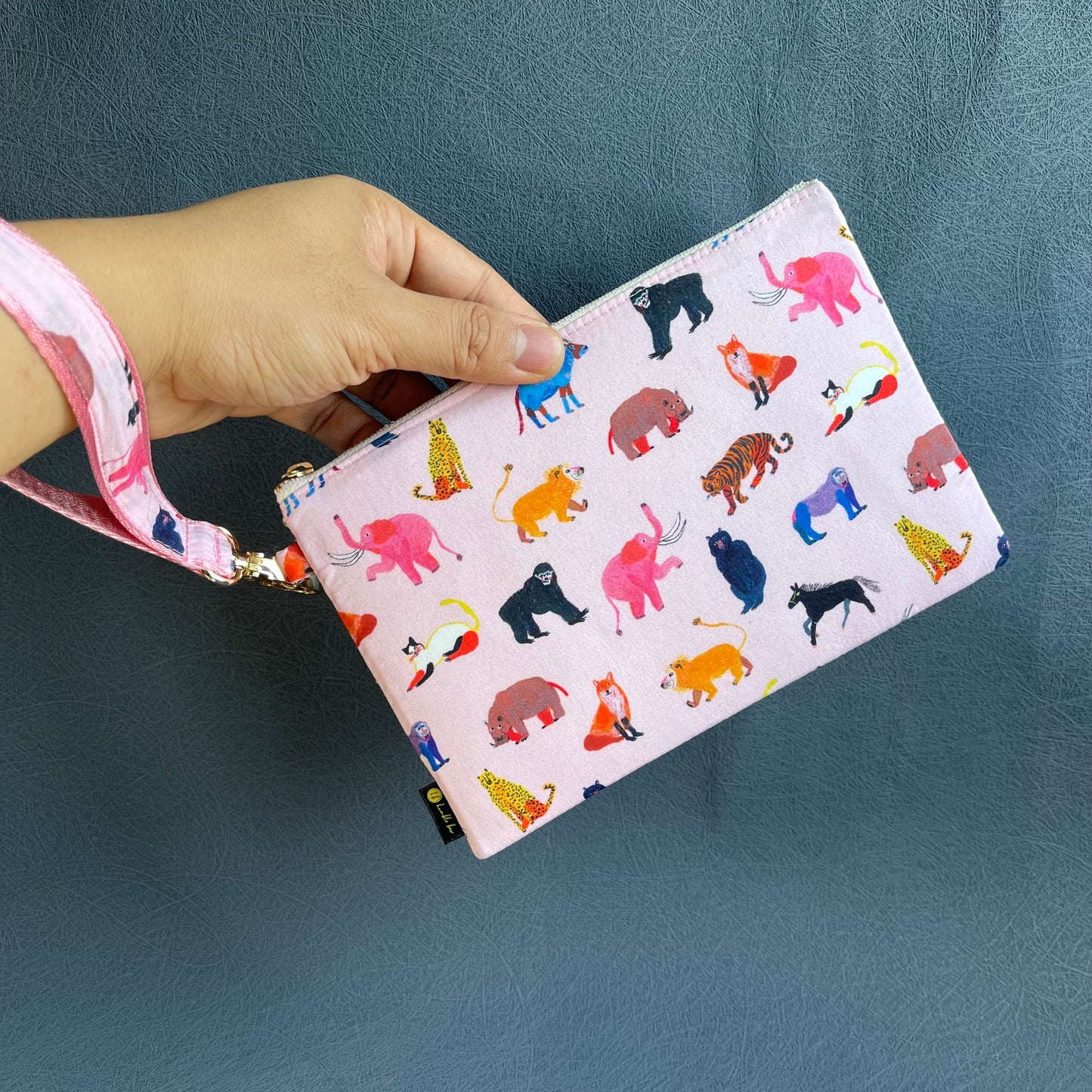 Wristlet Zip Pouch - Liberty Animal Pals