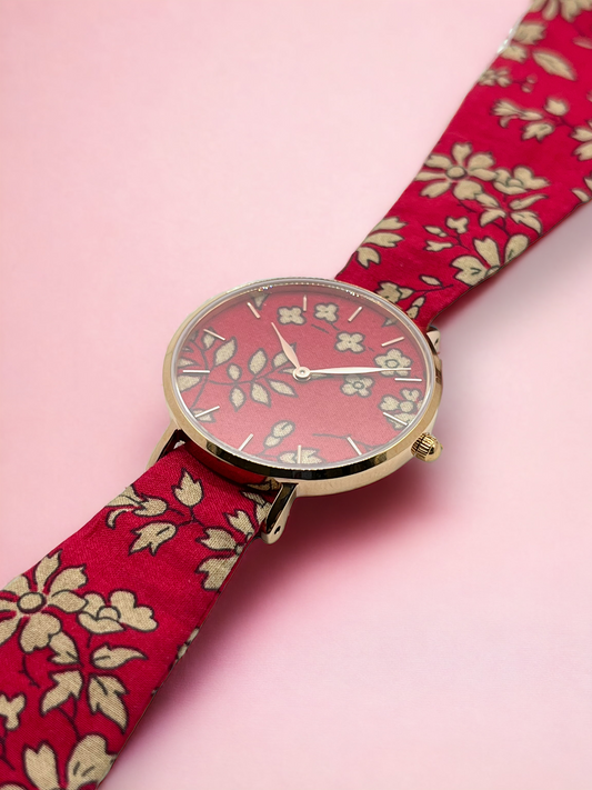 Fabric Watch - Liberty Capel Red