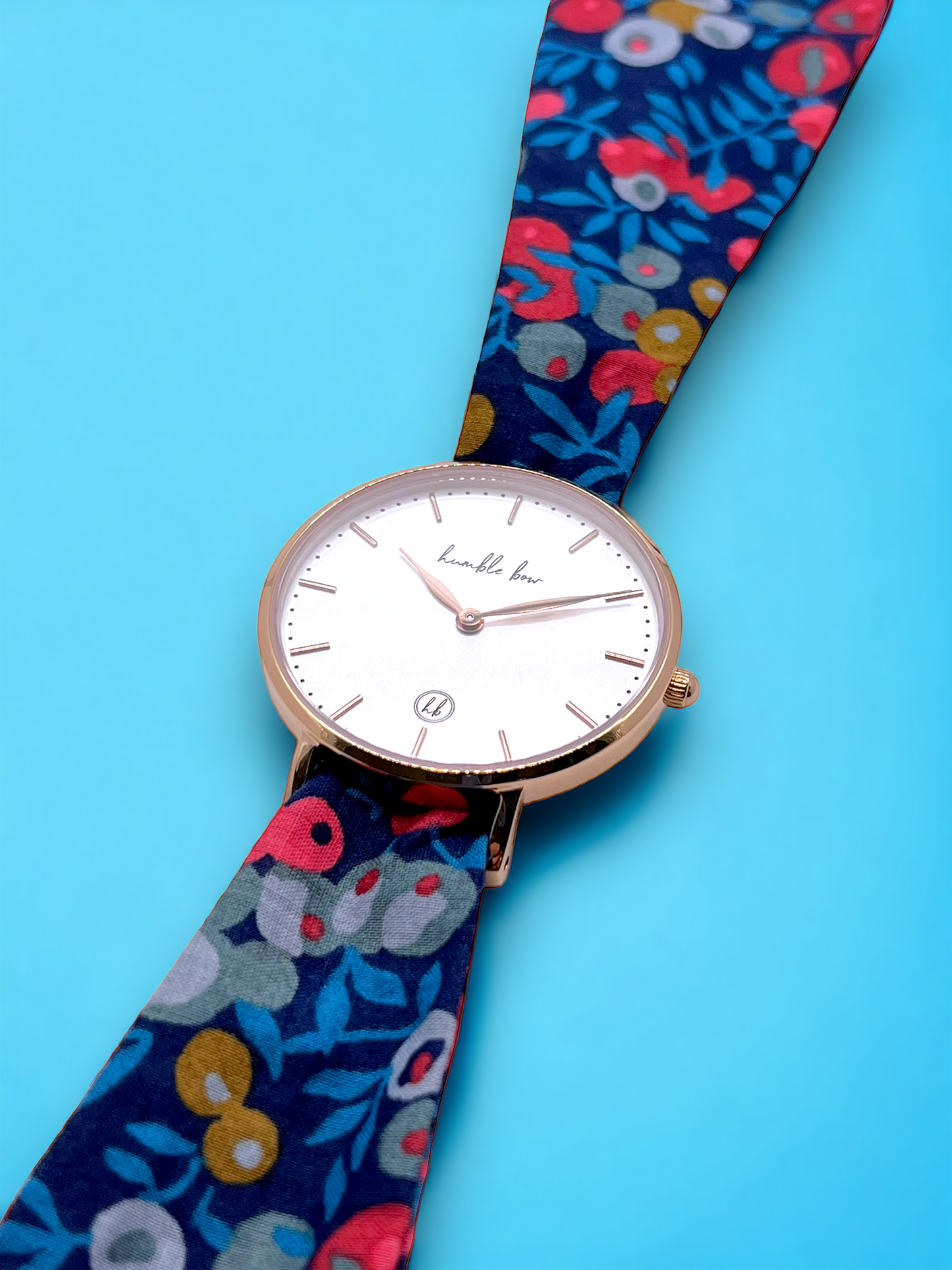 Classic White Watch - Liberty Wiltshire Navy
