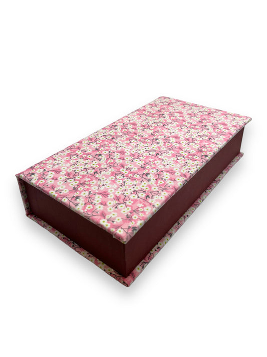 Fabric Wrapped Box - Liberty Mitsi Pink