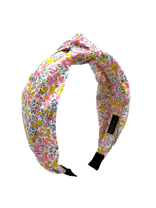 Knotted Hairband - Liberty Wiltshire Bud Pink