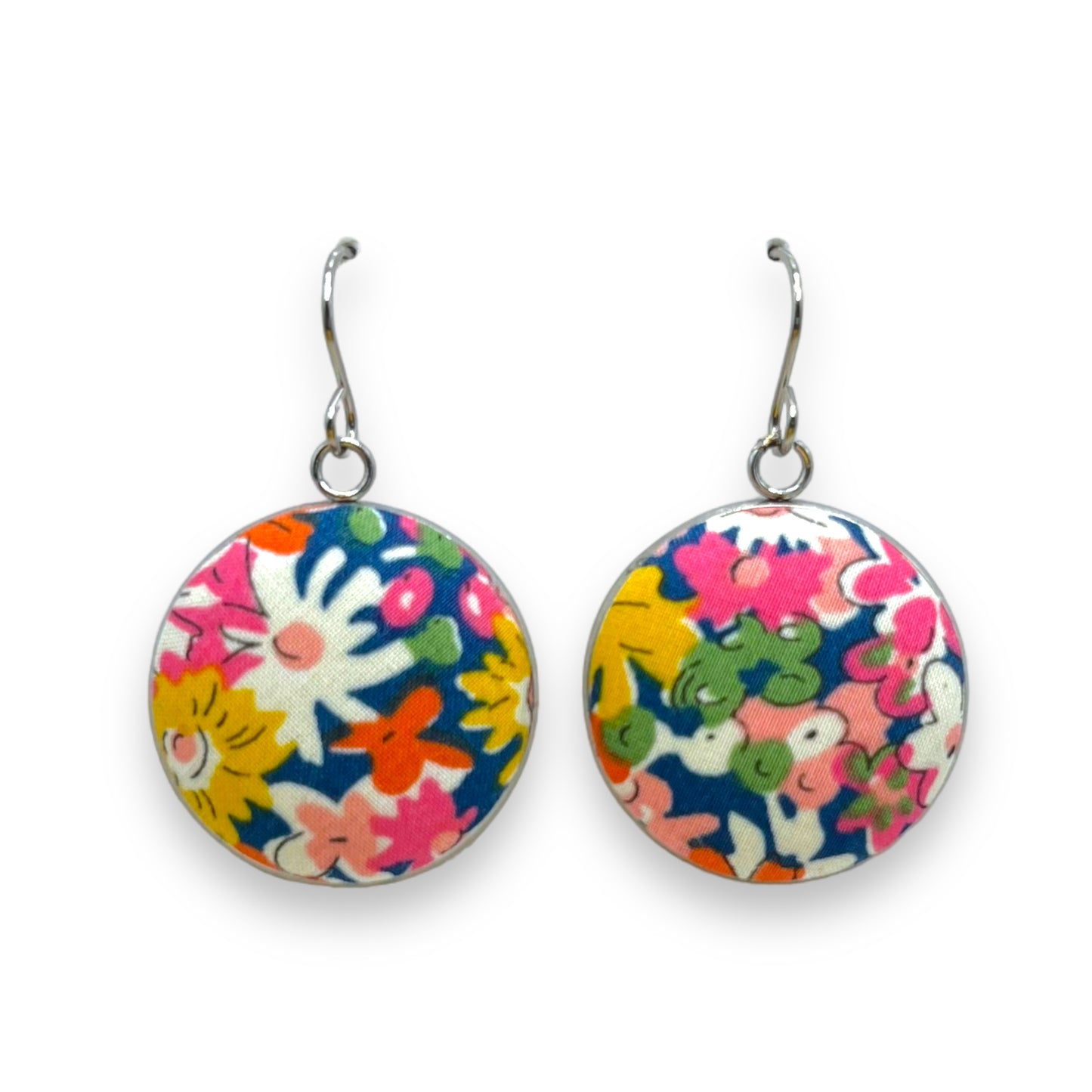 Button Earrings - Liberty Libby