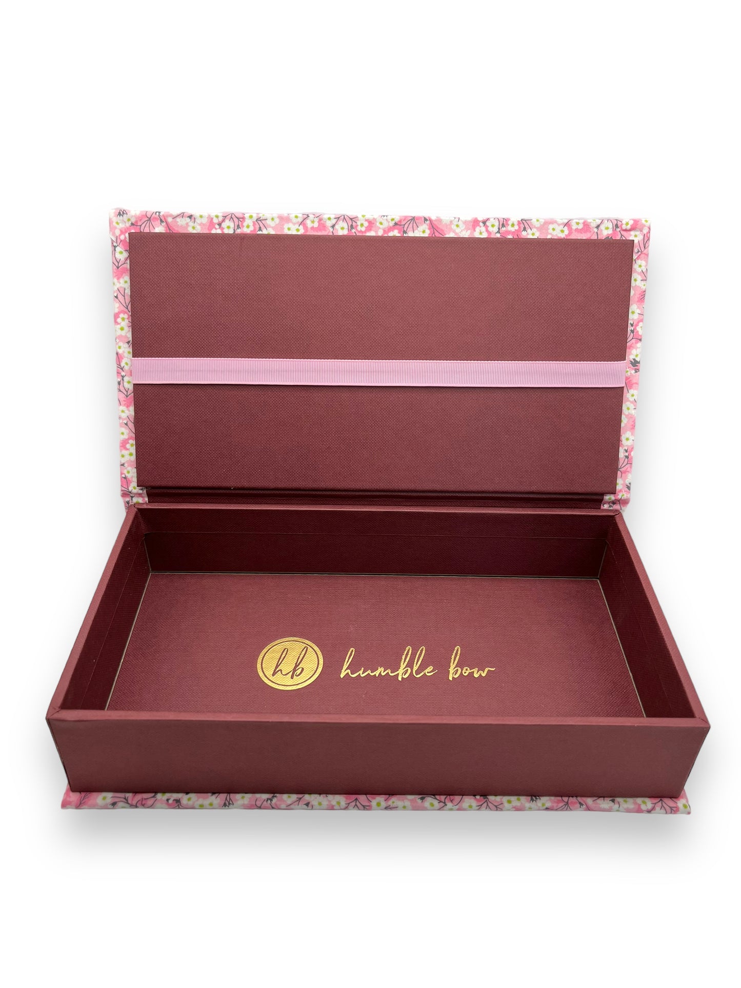 Fabric Wrapped Box - Liberty Mitsi Pink
