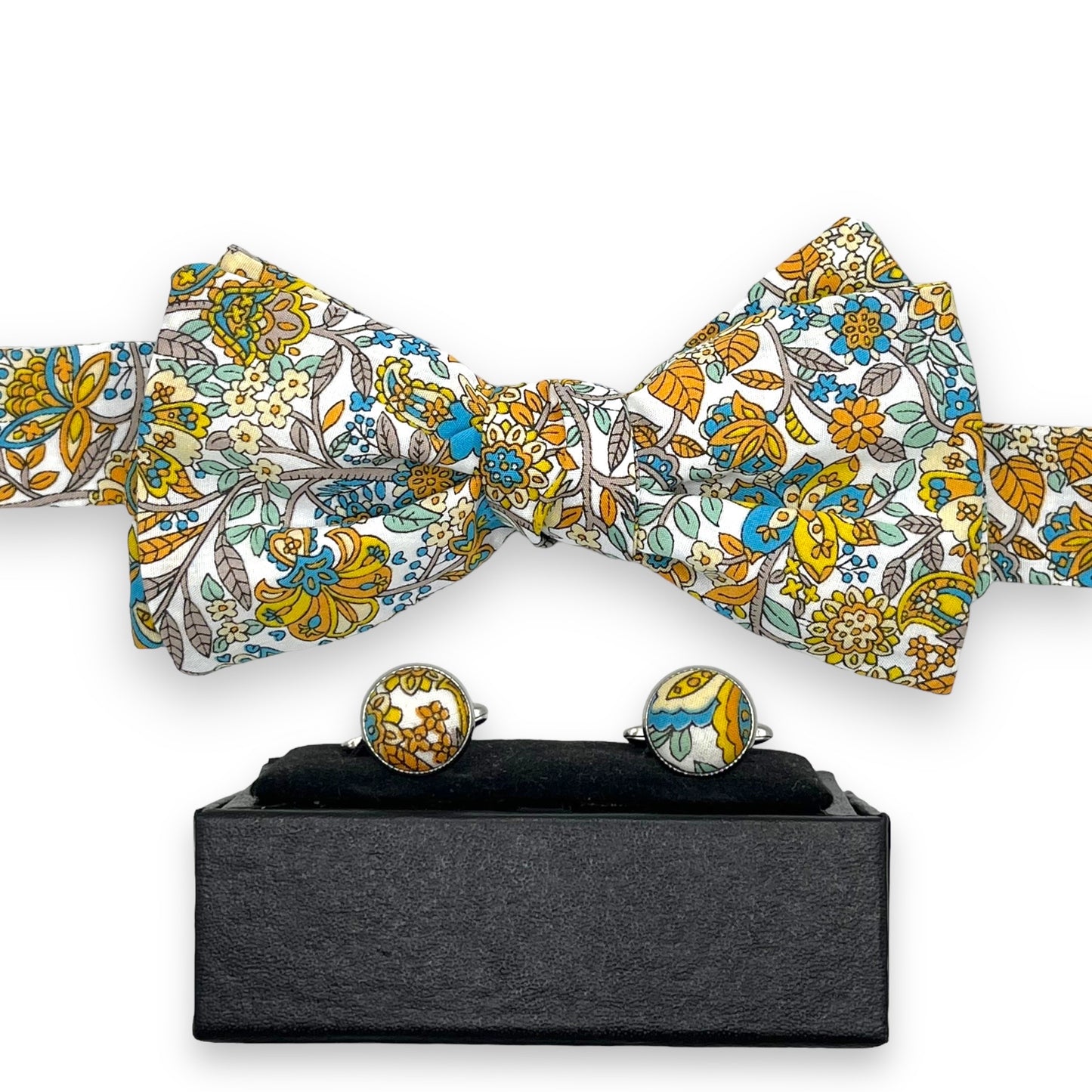 Bow Tie & Cufflinks Matching Set - Liberty Teresa