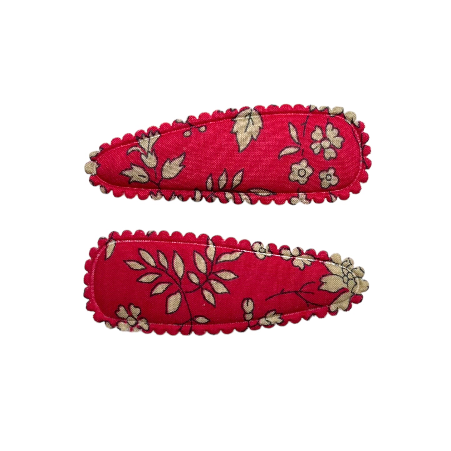 Snap Hair Clips - Liberty Capel Red