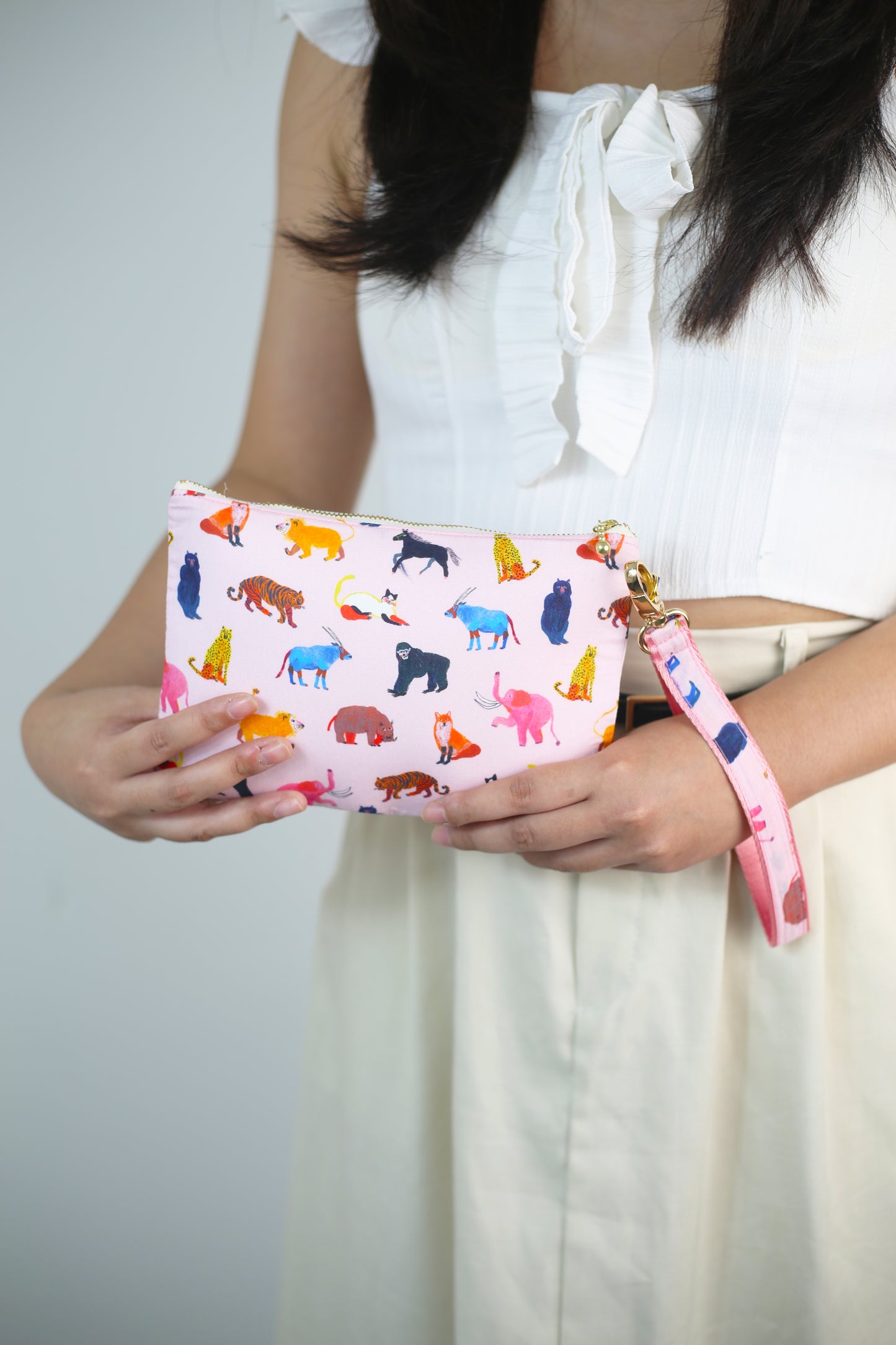 Wristlet Zip Pouch - Liberty Animal Pals