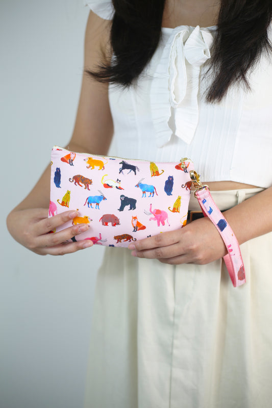 Wristlet Zip Pouch - Liberty Animal Pals
