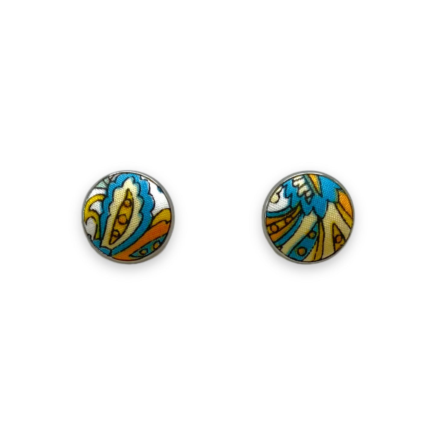 Button Earrings - Liberty Teresa