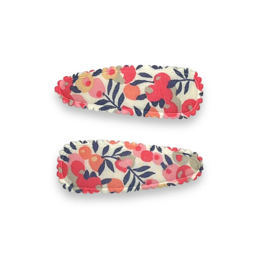Snap Hair Clips - Liberty Wiltshire Pink