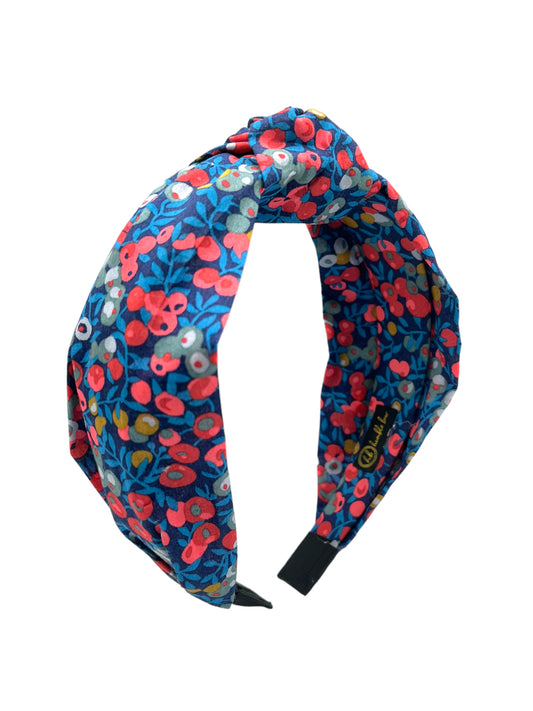 Knotted Hairband - Liberty Wiltshire Navy